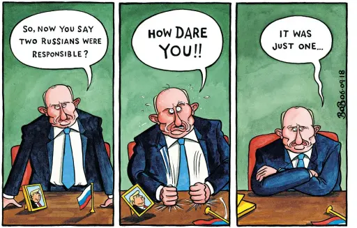  ??  ?? To order prints or signed copies of any Telegraph cartoon, go to telegraph.co.uk/prints-cartoons or call 0191 603 0178  readerprin­ts@telegraph.co.uk