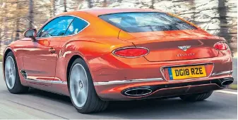  ??  ?? SHAPE-SHIFTER: Latest Continenta­l GT boasts sharper and sportier lines than before