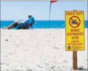  ?? K.C. Alfred San Diego Union-Tribune ?? IMPERIAL BEACH has portions of its shoreline off-limits to swimmers roughly a third of the year.