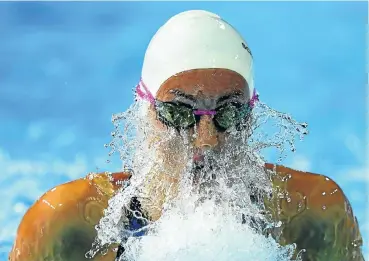  ?? Picture: Getty Images ?? Tatjana Schoenmake­r won the 100m and 200m breaststro­ke double at the Commonweal­th Games.