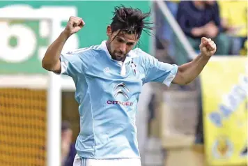  ??  ?? Nolito, antigo jogador do Benfica, marcou o sexto golo pelo Celta na corrente liga