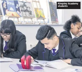  ??  ?? Kingsley Academy students