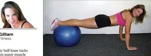  ?? CONTRIBUTE­D PHOTOS ?? To start a knee tuck, your position will resemble a pushup with legs elevated.