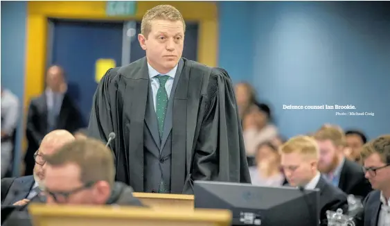  ?? Photo / Michael Craig ?? Defence counsel Ian Brookie.