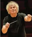  ?? FOTO: TIM BRAKEMEIER ?? Simon Rattle erlebt seine letzte Spielzeit in Berlin.