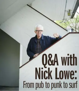  ?? Dan Burn-Forti ?? British rocker Nick Lowe, who is backed by Los Straitjack­ets, will bring the whole gang to the Three Rivers Arts Festival Friday.