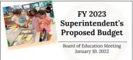  ?? YouTube / Screen capture ?? Superinten­dent Susie Da Silva’s proposed budget would include an increase of 4.9 percent from fiscal year 2022.