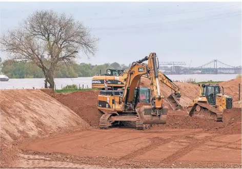  ?? ARCHIVFOTO: KÖPPEN ?? Derzeit ruhen die Arbeiten. Im Frühjahr sollen die Bagger dann wieder rollen.