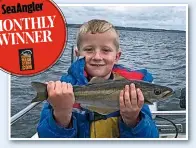  ??  ?? Myles Hodgson, from Sunderland in Tyne and Wear, loves his shore fishing, but the sixyear-old decided to do some inshore fishing afloat with his dad. Using a variety of tactics, he enjoyed a great day catching codling as well as this pollack.