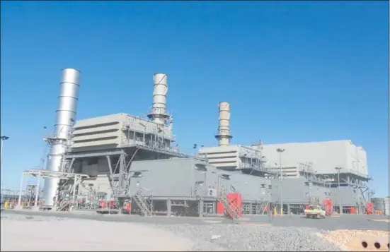  ??  ?? the South hedland Combined Cycle Gas turbine Power Station.