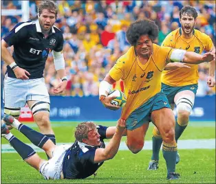  ?? Picture: REUTERS ?? PULLING POWER: Australia’s veteran hooker Tatafu Polota-Nau has received a call-up to the Wallabies squad for the Rugby Championsh­ip after an injury kept him out of the internatio­nal spotlight