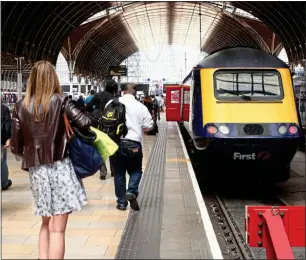  ??  ?? ON TRACK: Huge savings can be made by booking your train tickets well in advance