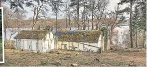  ??  ?? Site clearance prior to demolition of the Nissen hut.