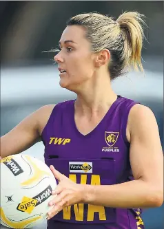  ??  ?? Coming back: Nathalia coach Emma McDonald is returning to the Purples next year.