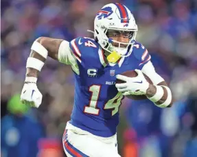  ?? MARK J. REBILAS/USA TODAY SPORTS ?? Wide receiver Stefon Diggs, seen Jan. 21, was traded Wednesday by the Buffalo Bills to the Houston Texans.