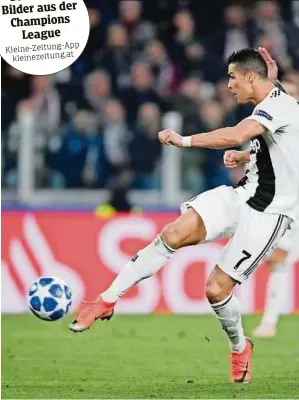 ??  ?? Cristiano Ronaldo zog ab und traf sehenswert für Juventus – am Ende