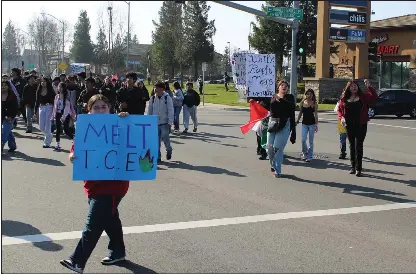 Hundreds of Lodi students stage walkout to protest ICE - PressReader