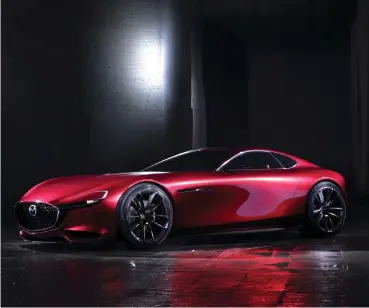  ??  ?? The Mazda RX-VISION sports car concept unveiled at the Tokyo Motor Show.