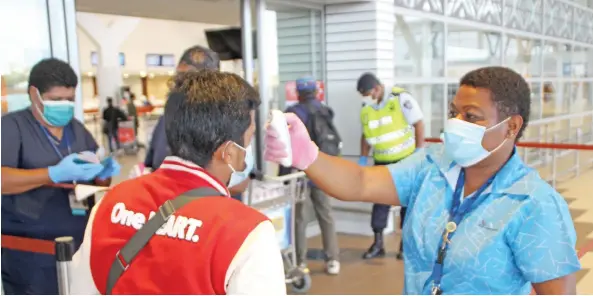  ?? ?? Fiji Airports said health and safety of passengers are priorities they will continue to uphold when borders fully reopen.