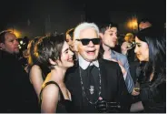  ?? Dina Litovsky / New York Times 2015 ?? Karl Lagerfeld attends a party in 2015 celebratin­g Chanel’s Metiers d’Art companies, in New York.