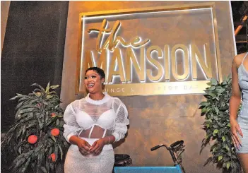  ?? ?? Minnie Dlamini during the launch of her club, The Mansion in Centurion.