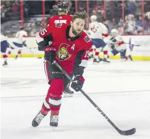  ?? WAYNE CUDDINGTON/FILES ?? Ottawa Senators forward Zack Smith is a Saskatchew­an native and says he feels connected to the Humboldt Broncos bus crash. “It’s a large province with a small population,” he says.