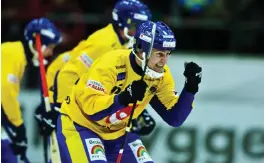  ?? Bild: BJÖRN TILLY ?? ÅRET VAR 2009. Joakim Hedqvist tar Vm-guld i Västerås i sin första och enda Vm-turnering i karriären. Ryssland slogs tillbaka med 6-2.