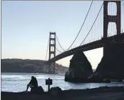  ?? Brian van der Brug Los Angeles Times ?? VOTERS in November are set to weigh in on splitting California in three. Above, the Golden Gate Bridge.