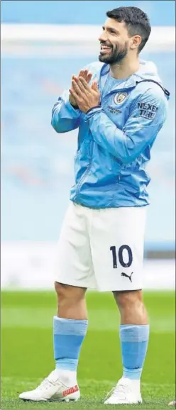  ??  ?? Kun Agüero, con el Manchester City.