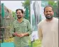  ?? SOURCED ?? Yusuf Pathan at Elephant Conservati­on and Care Centre in Mathura.