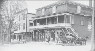  ??  ?? General Store building in front Sweetsburg­h Hospital