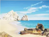  ??  ?? Playa del Amor, uno de los parajes más impactante­s de Cabo San Lucas, Los Cabos, en Baja California.