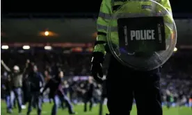  ?? Photograph: REUTERS/Alamy ?? Football-related arrests rose by nearly 60% in England and Wales last season compared with a year earlier.