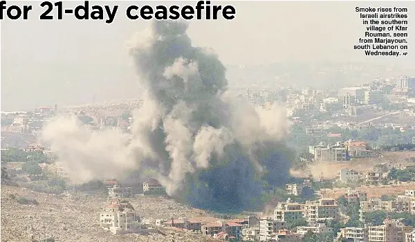 US, allies call for 21-day ceasefire - PressReader