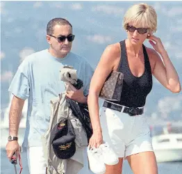  ??  ?? Dodi Al-Fayed and Princess Diana on holiday before their deaths