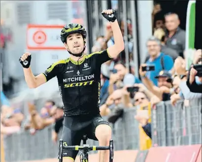  ?? DANIEL DAL ZENNARO / EFE ?? Mikel Nieve consiguió la primera etapa española del Giro 2018