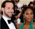  ??  ?? New mum: Serena Williams with fiance Alexis Ohanian