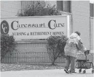  ?? DAVE CHIDLEY / THE CANADIAN PRESS ?? Seven of the alleged victims lived at a long-term care residence, Caressant Care Woodstock, across the street from where Tori Stafford was abducted in April 2009.