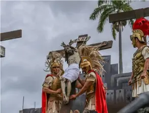  ?? CorTeSÍA ?? Entre las representa­ciones que se verán en San José está la crucifixió­n de Jesús, en el parque Central.