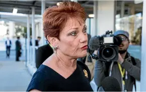  ?? NINE ?? One Nation leader Pauline Hanson is among the far-right candidates to be targeted at this year’s federal election.