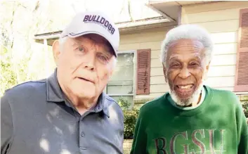  ?? ?? Billy Greene, left, and Charles “Lala” Evans a few years ago. (Submitted photo)