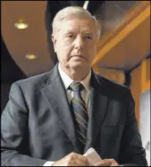  ?? Manuel Balce Ceneta The Associated Press ?? Trump supporters called Sen. Lindsey Graham, R-S.C., a former enthusiast­ic booster of the president, a “liar” and a “traitor” after he criticized Trump’s failure to concede Wednesday.