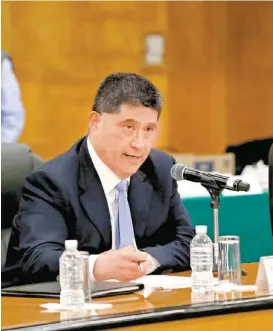  ?? OCTAVIO HOYOS ?? El que fuera contralor de Veracruz fue cuestionad­o por los diputados.