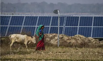  ?? ?? A solar power plant on Karbi tribal land in Assam state, India, February 2022. Photograph: Anupam Nath/AP