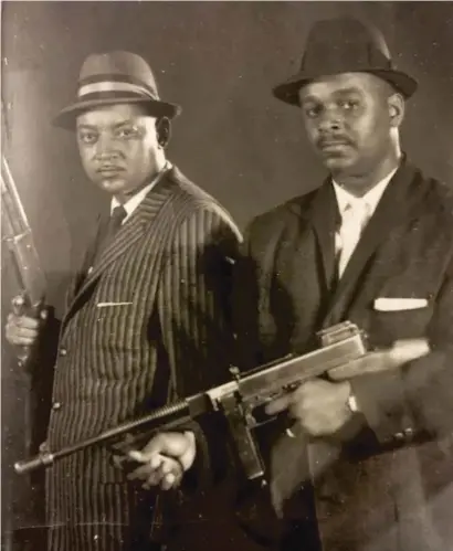  ?? PROVIDED ?? Detective Clarence Burke Jr. (right) and partner Luceke “Zeke” Mays were credited with solving many crimes when they worked at the Chicago Police Department. “That’s how they always looked — sharp and ready,” said Mr. Burke’s son Keni.