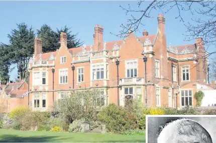  ??  ?? Tudor Grange House was once home to custard magnate Alfred Bird, right