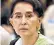  ??  ?? Aung San Suu Kyi was criticised as ‘cheap’ for not serving Twinings or Fortnum and Mason’s tea at the banquet