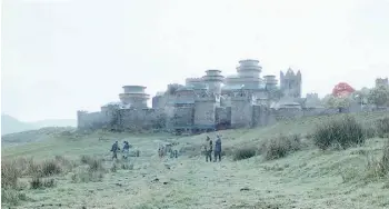  ?? HBO ?? A castle dating from the 16th century plays the role of the Stark family home, Winterfell.