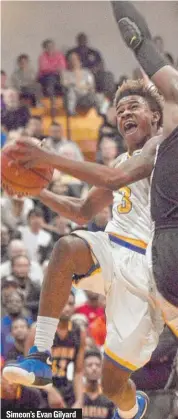  ??  ?? Simeon’s Evan Gilyard