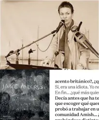  ??  ?? La artista durante una actuación del tour Homeland (2008). El libro Todas las cosas que perdimos en la inundación (2018).